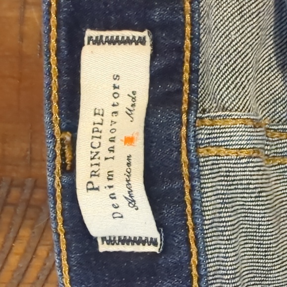 Anthropologie Principle Denim Innovators The Dreamer Jeans Dark Blue sz 28 - Picture 4 of 10